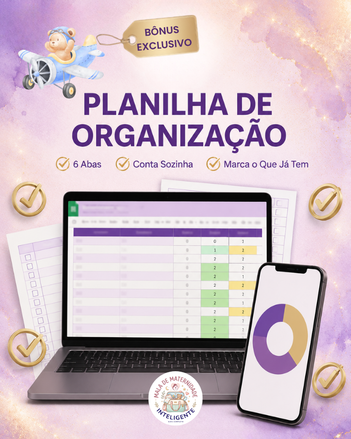 Planilha de organização da mala